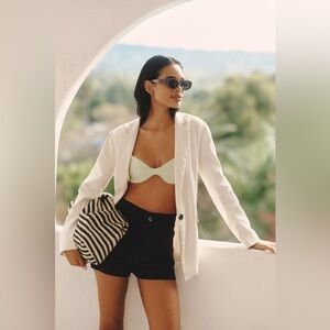 Anthropologie The Colette Magic Fabric Shorts by Maeve Black Double Pocket SZ 28